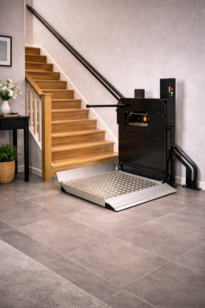 trapphiss på marken